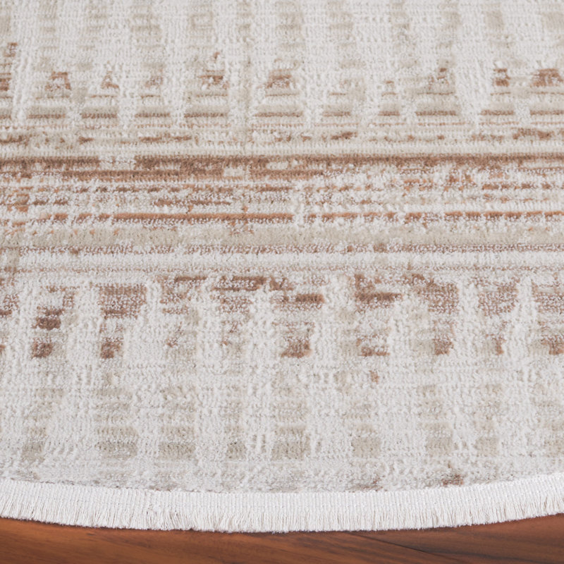 Candelario Performance Abstract Rug, Round 6'7"