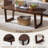 51.4" Wide Modern Coffee Table with Unique U-Shaped Cutout Legs-2047339832