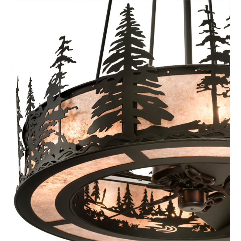 Tall Pines Downrod Ceiling Fan