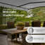 Retractable Motorized Patio Awning – Black Frame-99487782-99487779