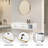 Wall-Mounted Styling Station With Locking Drawer & 3 Tool Holders - Professional Salon Wall Cabinet For Hair Stylists, Spa, Or Home Bathroom, White-1506902128