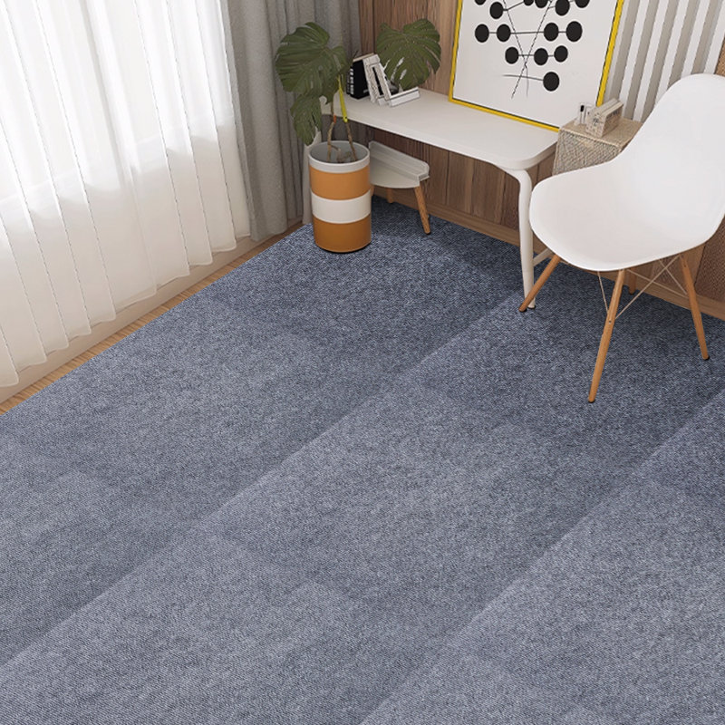60cm W x 60cm L Textured Cut And Loop Mounting / Installation Required Plastic Carpet Tile, Grey