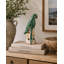 Lily's Living 12" H Green Terra Cotta Glazed Parrot - Large-921240093-921240092