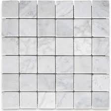 CNK White Square 2"X2" Marble Mosaic Tile