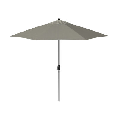 9-Foot Aluminum Market Patio Umbrella And Auto-Tilt Crank In Olefin