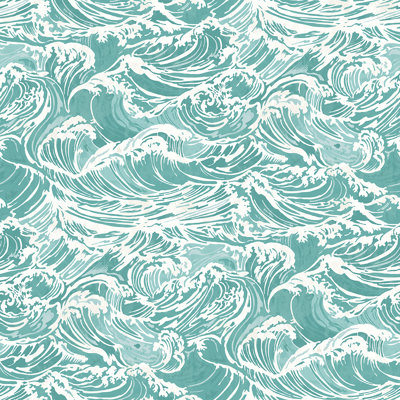 Crashing Waves Peel and Stick Wallpaper