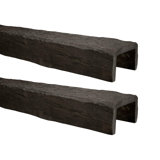 5 1/8" H x 8" W x 13" D Hand Hewn Faux Wood Beam