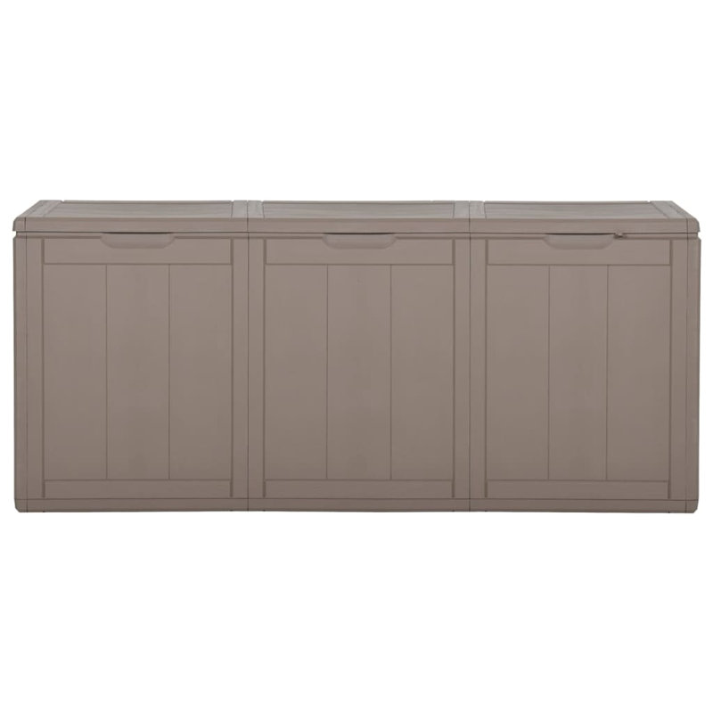 17 Stories Harce 118.5cm W 270L Water Resistant Polypropylene Deck Box, Brown