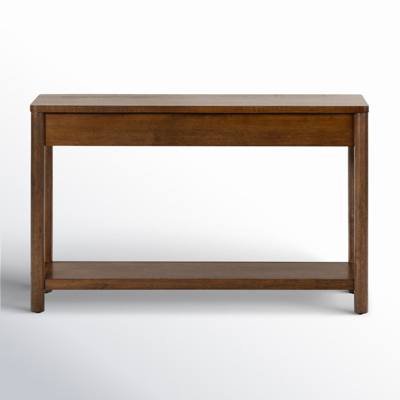 Jaylessa Wood 2 Drawer Console Table, Medium Oak