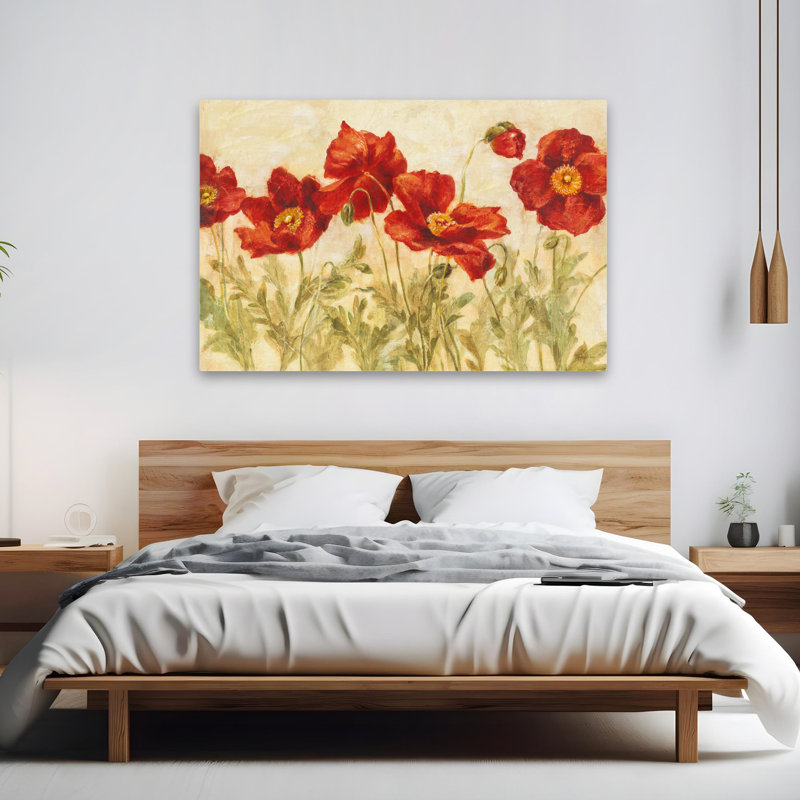 Fleurs florales - Coquelicots, H 40 po x l 60 po