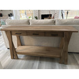 Rustic Recycled Teak Console Table