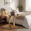 Table d'appoint moderne en forme de C, table basse compacte et alternative au canapé et au salon-598009777-598009788