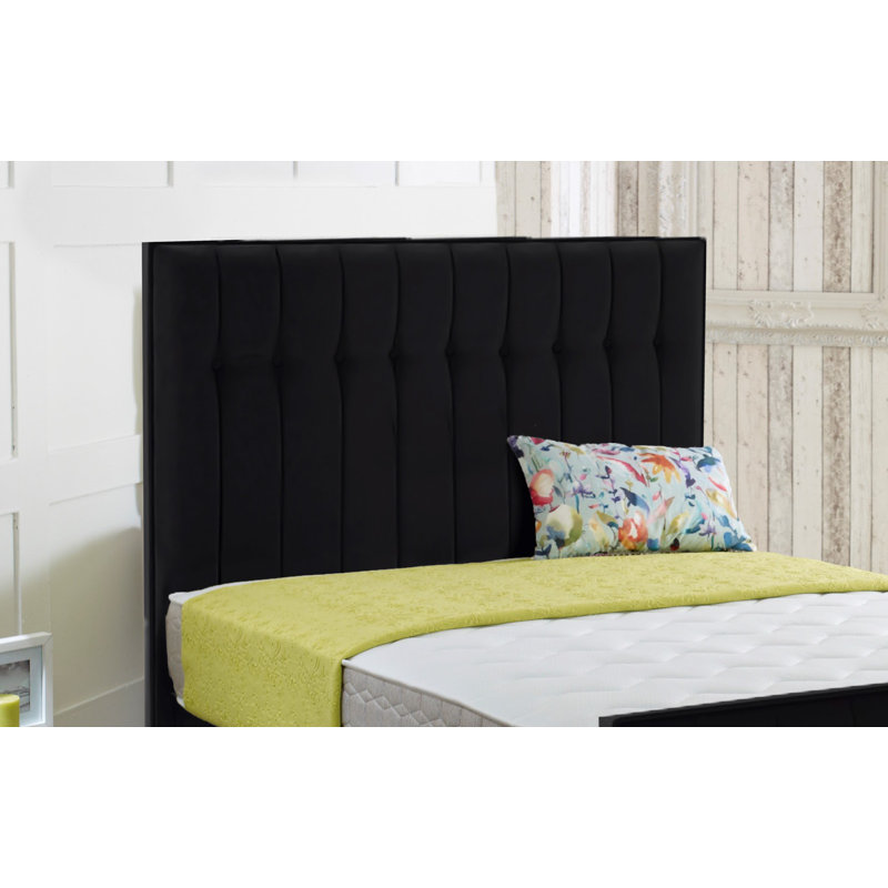 Ashley-Leigh Upholstered Headboard, Small Single (2'6), Black