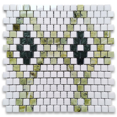 Carreau de mosaïque en marbre 10 po x 10 po
