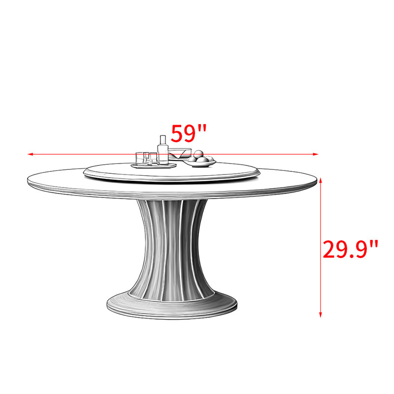 American style all solid wood dining table, 29.9"H x 59"L x 59"W