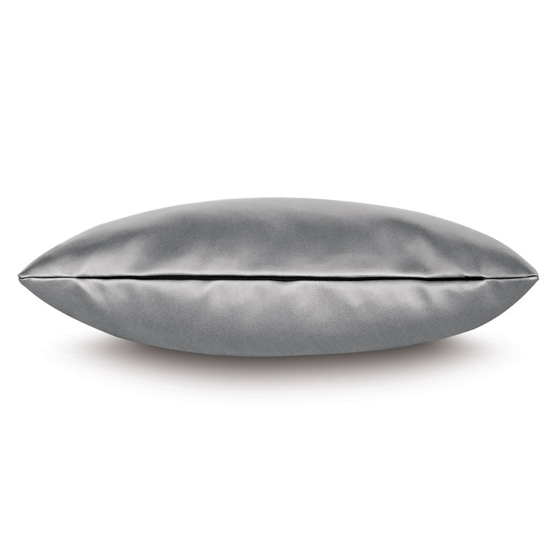Klein Lumbar Pillow Cover & Insert, Steel, 11"H x 21"W