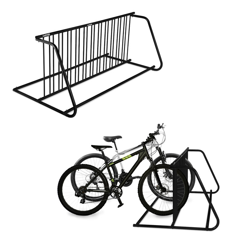 Grille de support à vélo, support à vélos, garage robuste pour les rues, les cours et les événements de vélo, Noir