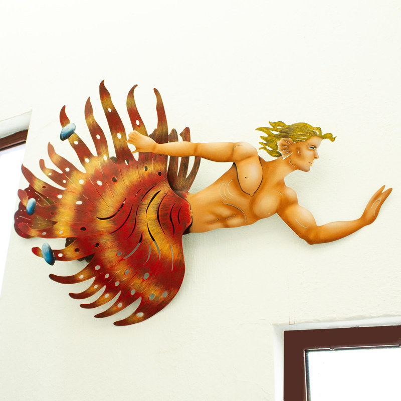 Décoration murale lion poisson lion