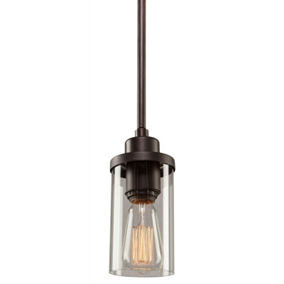 Luminaire suspendu cylindrique 1 lumière Aadhvik