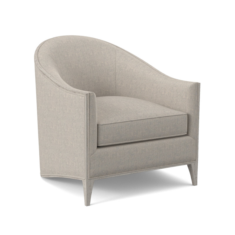Atelier Barrel Chair, Bisque, Filigree Ivory 100% Polyester