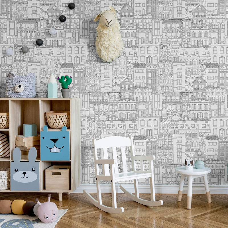 Carreau de papier peint Muaaz, L 2 pi x L 8,5 pi
