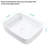 White Ceramic Bathroom Vessel Sink 20X15 Inch Rectangular - Modern Chic Design, Stain Resistance, Countertop Install, Suited For Different Spaces Contemporary Fashion , Mount Various Locations