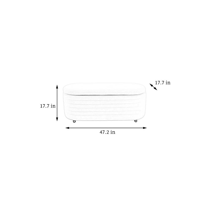 Banc de rangement avec banc de rangement