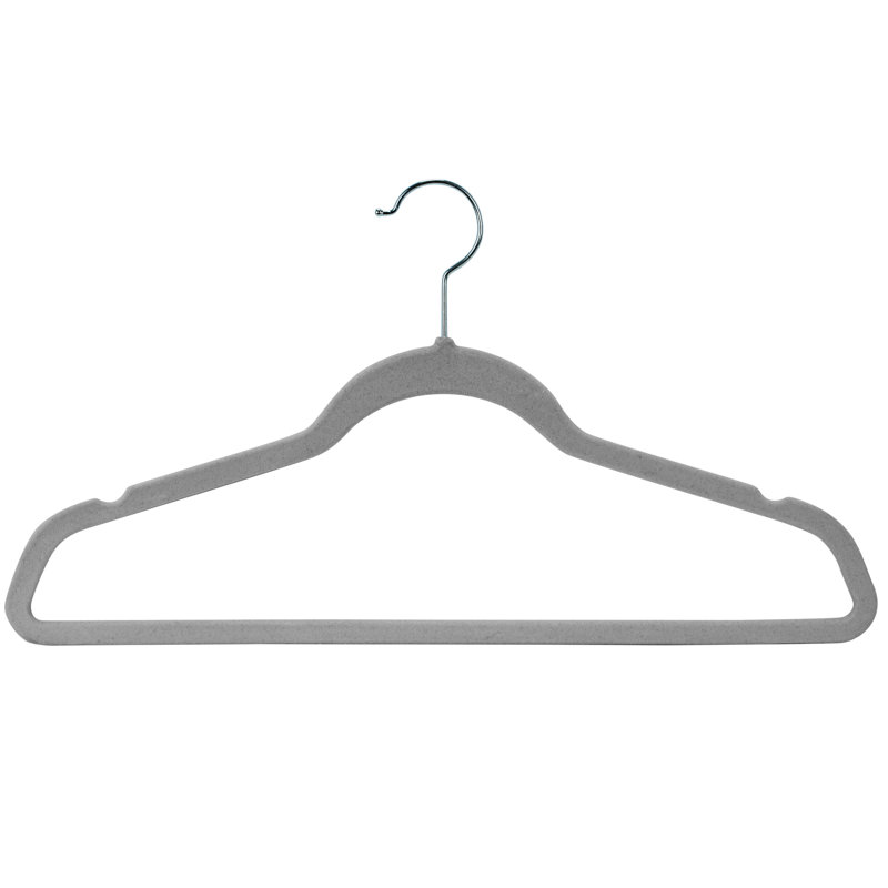  Paquet de 25 cintres pour enfants en velours rose, Gris