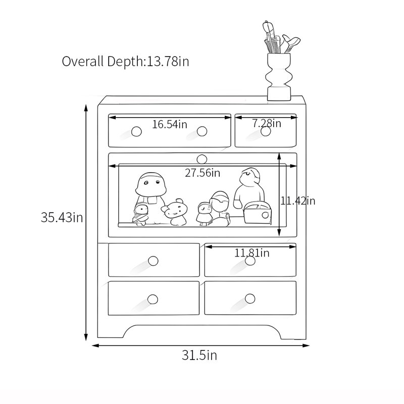Armoire d'appoint multifonctionnelle de couleur moderne