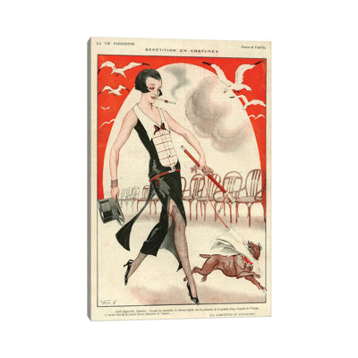 «1920s La Vie Parisienne», impression sur toile tendue