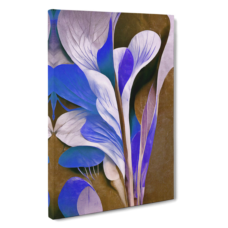 XC1022-377X Abstract Painting Flowers No.4 - Wrapped Canvas Print, 76cm H x 50cm W x 3cm D