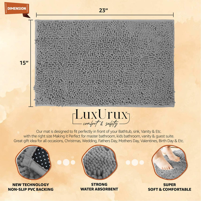 Adar Microfiber Bath Mat