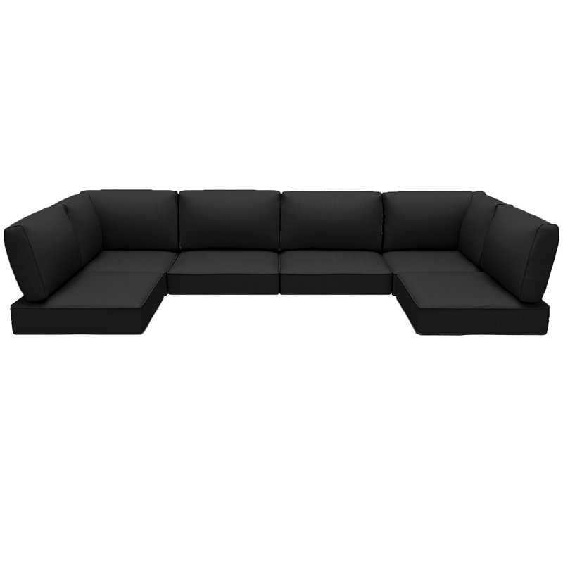 Outdoor Replacement Cushions for Patio Furniture,Water-Resistant Sofa Cushions for Rattan Wicker Sectional Patio Conversation Sets,14-Piece Outdoor Couch Cushions Patio Sofa Cushions