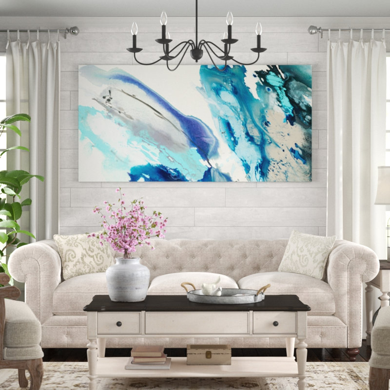 Reproduction d’art sur toile tendue « Flower explosion I » par Randy Hibberd