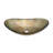 Artistic Tempered Glass Elegant Gold-Foil Glass Vessel Sink With Chrome Pop-Up Drain-124471403