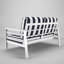Causeuse d'extérieur en métal avec coussin Sunbrella Townsend-134727940-114247089