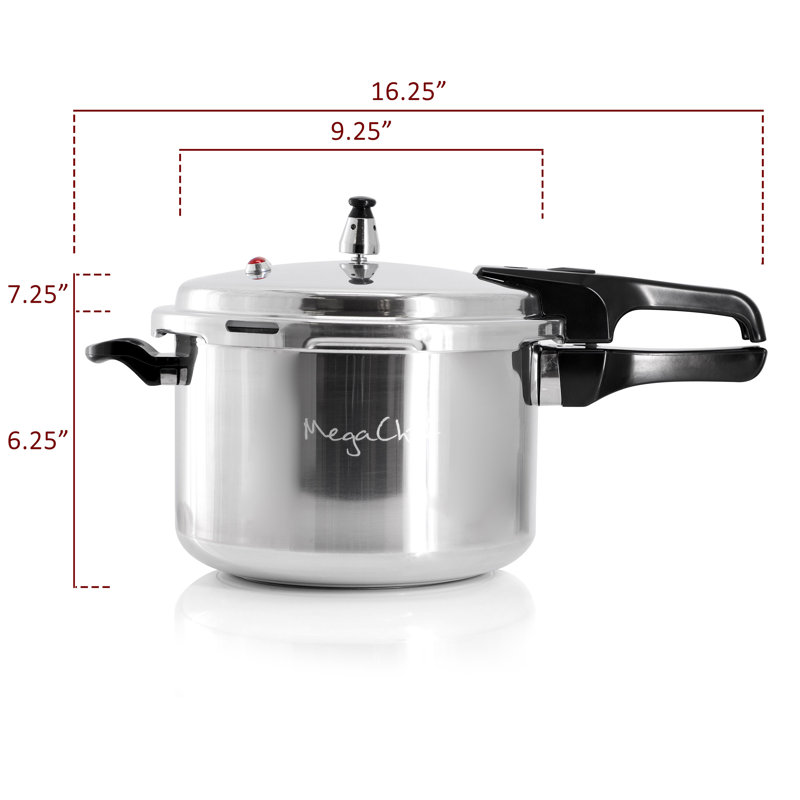 Autocuiseur en aluminium de 5 pintes MegaChef, compatible avec l'induction