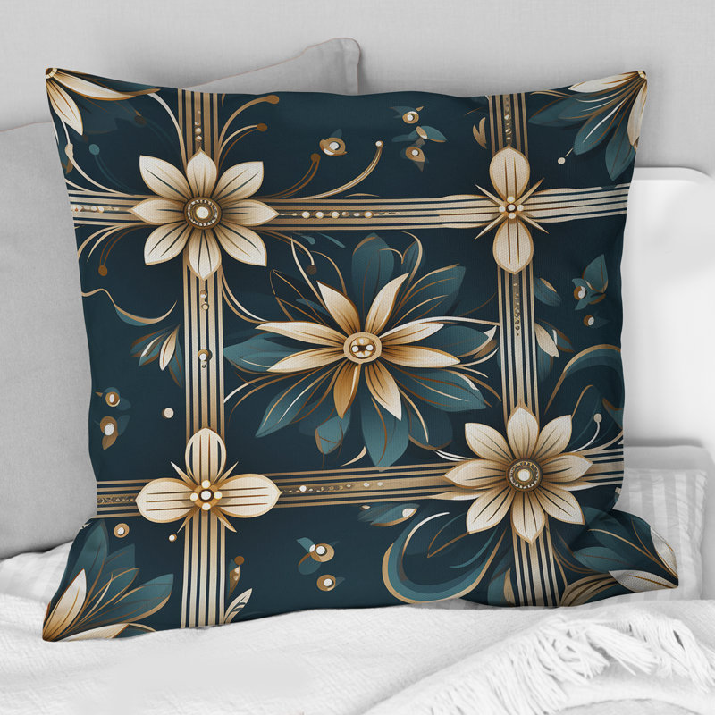 Coussin décoratif en polyester, H 16 po x l 16 po