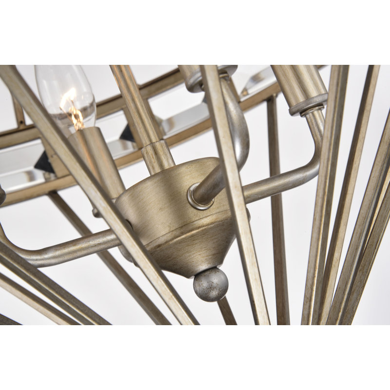 4 - Light Lantern Geometric Chandelier