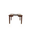 Ensemble de table de salle à manger à hauteur de comptoir contemporaine avec rallonges 6X et 7 pièces de mobilier de salle à manger en bois de noyer antique