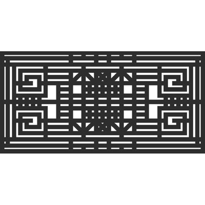 Écran d'intimité décoratif en PVC 3 pi x 6 pi Meereen