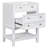 Single Bathroom Vanity Base Only in White
