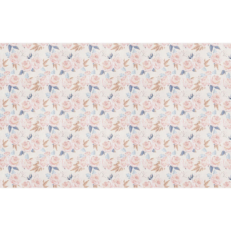 Bordure florale pelez et collez, L 120 po x l 192 po