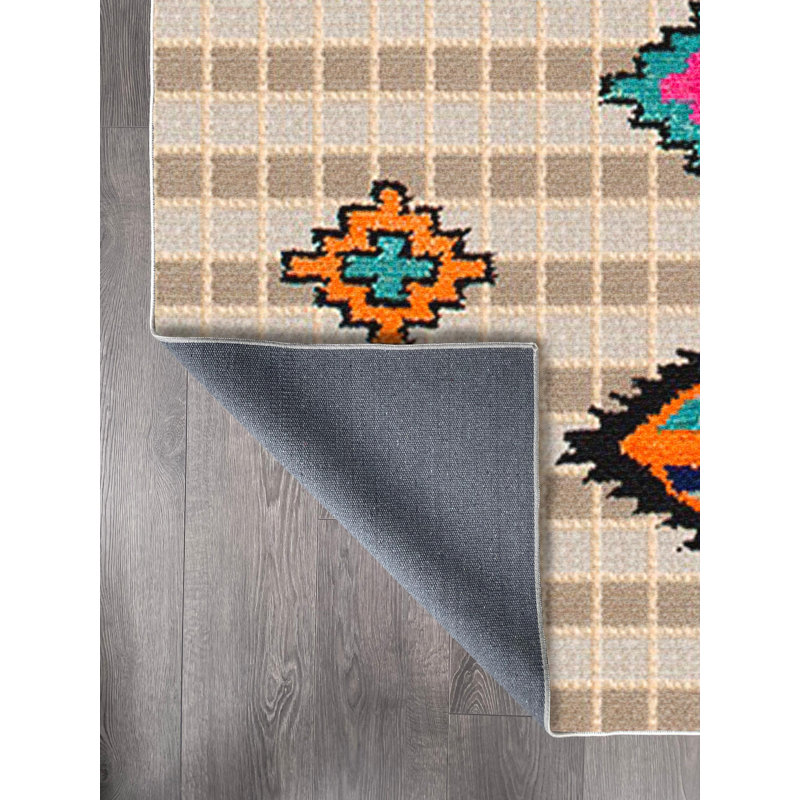 Tapis en coton Darlene, Rectangle 5 pi 3 po x 7 pi 3 po