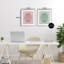 Ensemble de 2 impressions encadrées sous verre en forme de pastel-771127584-771127612
