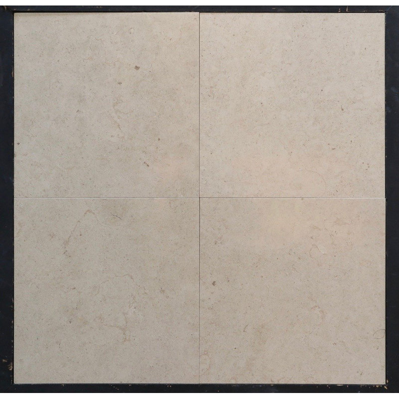 Carreau de mur et de sol en pierre calcaire 12 po x 12 po, Beige Gascogne