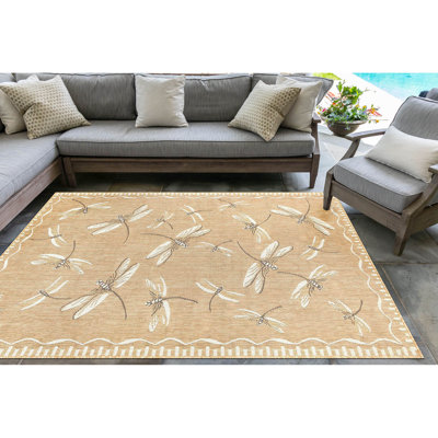 Tapis intérieur / extérieur sable foncé Thorsen
