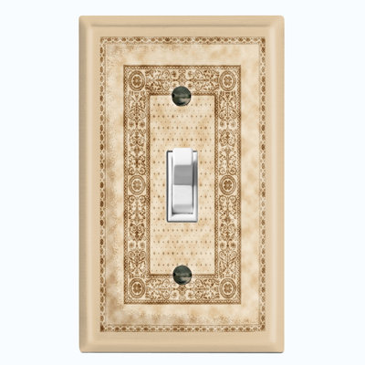 Élégant tapis vert lime à motif de tapis 1 plaque murale