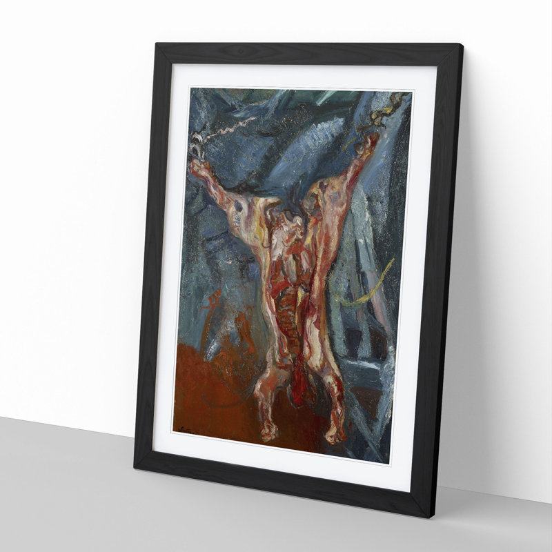 Beef Carcass by Chaim Soutine - Picture Frame Graphic Art, 48cm H x 36cm W x 2cm D, Black