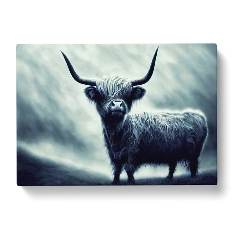 Magical Highland Cow - Wrapped Canvas, 35cm H x 50cm W x 3cm D